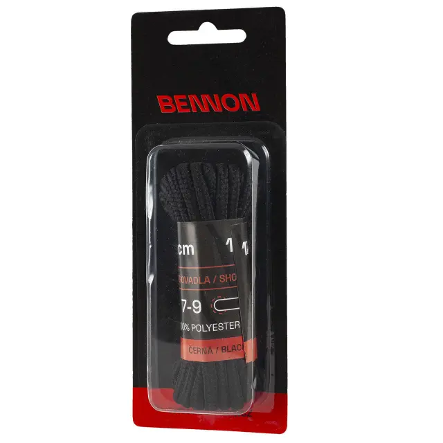 Κορδόνια παπουτσιών Bennon black 170εκ. 2