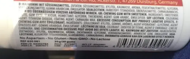 Miradent Xylitol Οδοντότσιχλα οδοντιατρικής φροντίδας με 100% ξυλιτόλη και γεύση Κανέλλα 30τμχ