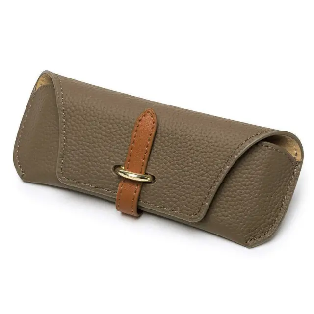 Techsuit - Glasses Case (ETL3) - PU, 17.8 x 7.3 x 0.5cm - Σκούρο Μπεζ