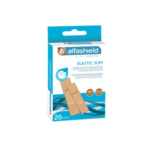 Alfashield Αυτοκόλλητα Επιθέματα Elastic Slim / 2 μεγέθη / 20τμχ