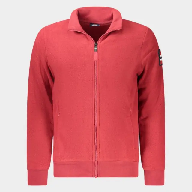 Norway Nautical School - Ανδρική Ζακέτα Φούτερ Fleece 859532-RED Κόκκινο - 3XL