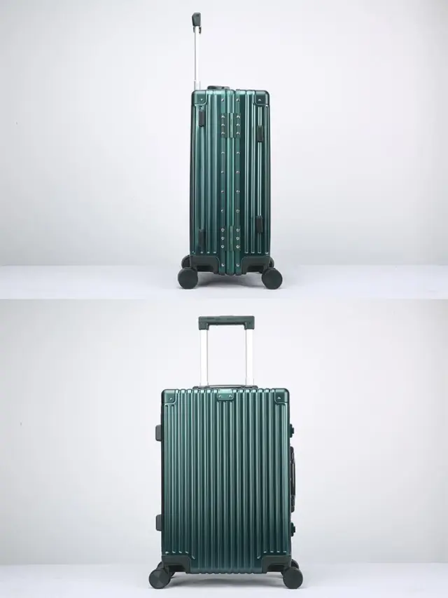 Βαλίτσα trolley case καμπίνας Bopai 833-853201/50 cm πράσινο - Small 2