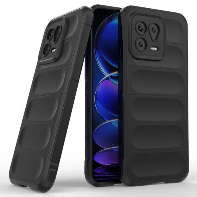 Θήκη Σιλικόνης Rugged Anti Scratch για Xiaomi 13 - Black OEM
