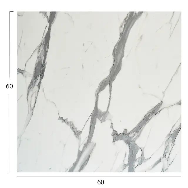 ΕΠΙΦΑΝΕΙΑ ΤΡΑΠΕΖΙΟΥ HPL ΤΕΤΡΑΓΩΝΗ FB95837.31 WHITE MARBLE 60x60εκ. 2