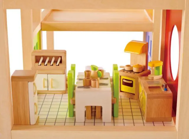 Hape Happy Family Kitchen Έπιπλα Κουζίνας - 7τμχ 3