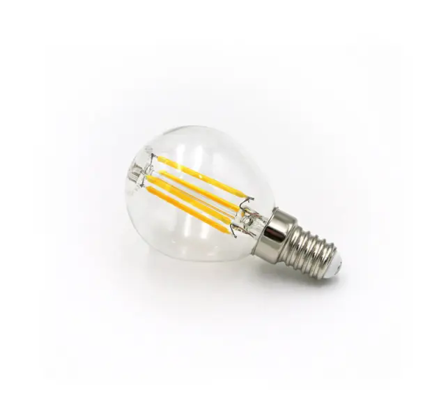 LED ΛΑΜΠΑ COG ΣΦΑΙΡΙΚΟ ΔΙΑΦΑΝΟ Ε14 6W 230V ΨΥΧΡΟ