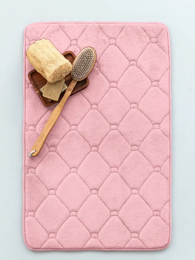 Χαλάκι Μπάνιου 50Χ80 Memory Foam Palamaiki Memo 100% Πολυέστερ- Pink