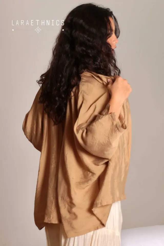 LARA ETHNICS "GRAZIELLA" SHIRT (GRAZIELLA-DUNE) 2