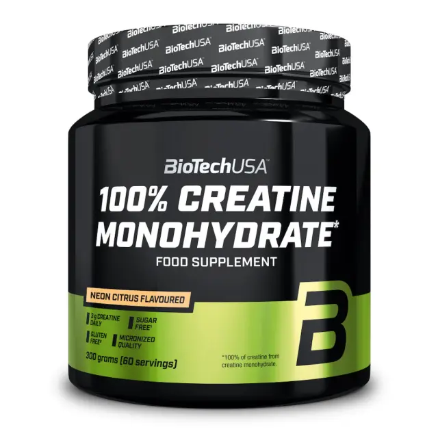BioTechUSA 100% Creatine Monohydrate 300g neon citrus (13021010400)