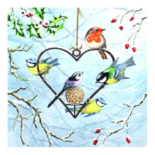 Χαρτοπετσέτα για Decoupage, Heart Shaped Feeder, 1τεμ.