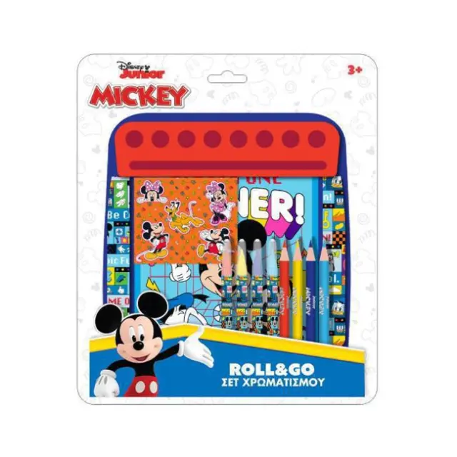Diakakis Σετ Χρωματισμού Disney Mickey-Minnie Roll & Go (000563713)