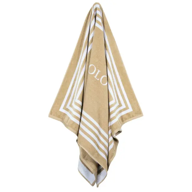 Πετσέτα Θαλάσσης 90x170 400gsm Essential Greenwich Polo Club 4053 Taupe 100% βαμβακερό 2