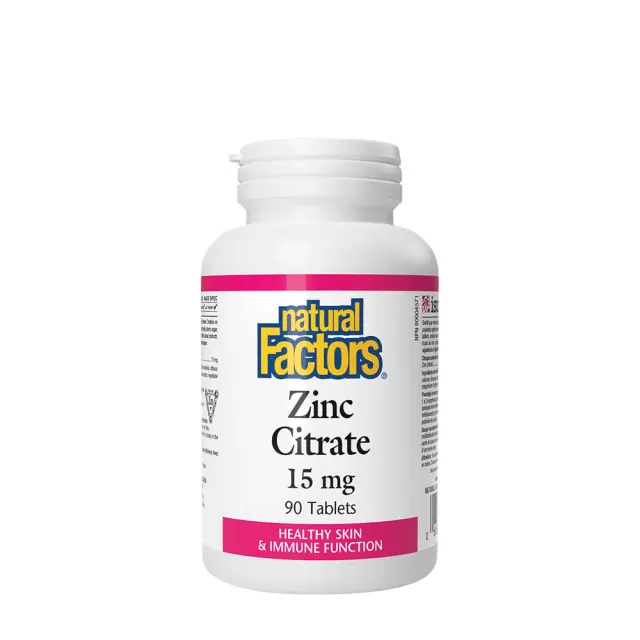 Natural Factors Zinc Citrate 15 mg