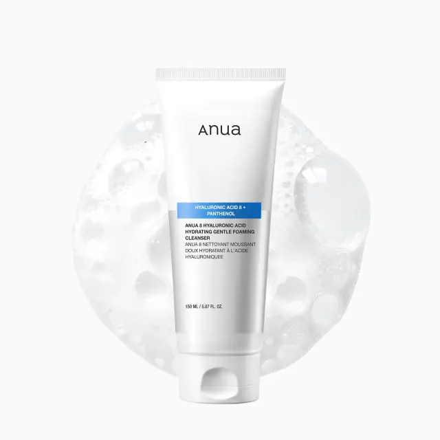 Anua 8 Hyaluronic Acid Hydrating Gentle Foaming Cleanser, Απαλός καθαριστικός αφρός με 8 τύπους υαλουρονικού, 150ml 2