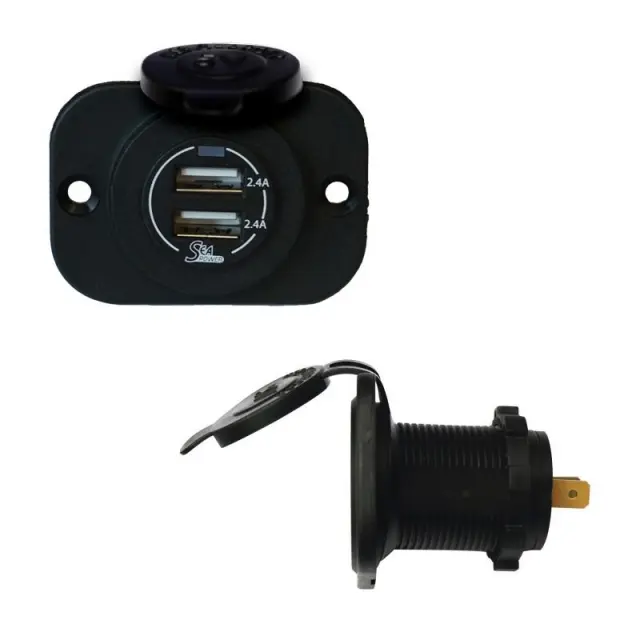 Πρίζα USB 2 Θυρών 12/24V DC