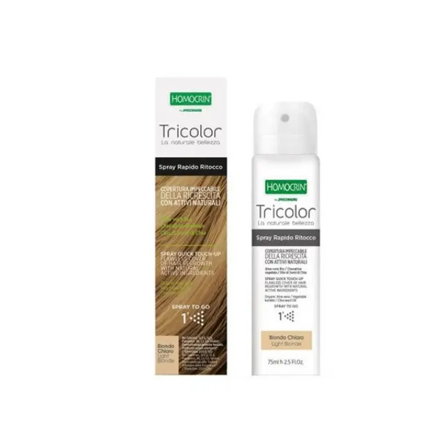 Specchiasol Homocrin Tricolor Spray Χρώματος Μαλλιών - Ανοιχτό Ξανθό 75ml