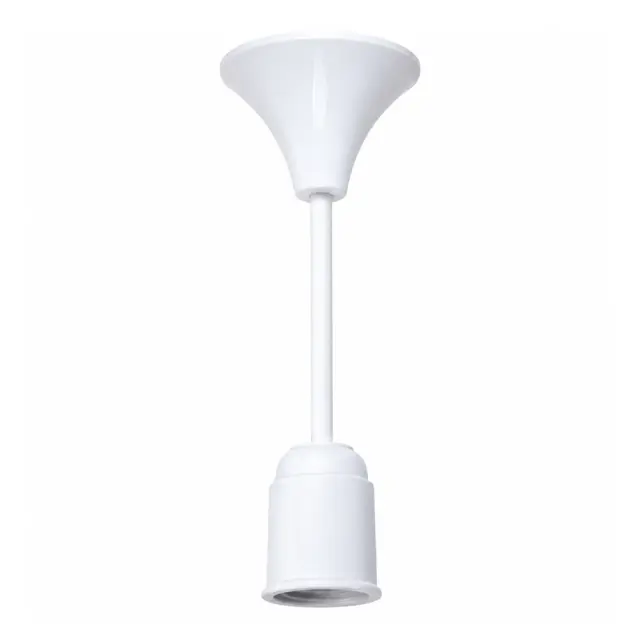 EUROLAMP ΝΤΟΥΙ ΚΡΕΜΑΣΤΟ ΒΑΚΕΛΙΤΗ Ε27 (ΡΟΖΕΤΑ ΟΡΟΦΗΣ) ΛΕΥΚΟ