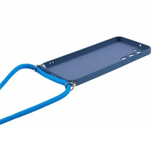 Θήκη Σιλικόνης με Κορδόνι για το Λαιμό για Samsung Galaxy S23 Plus- Sapphire OEM 3