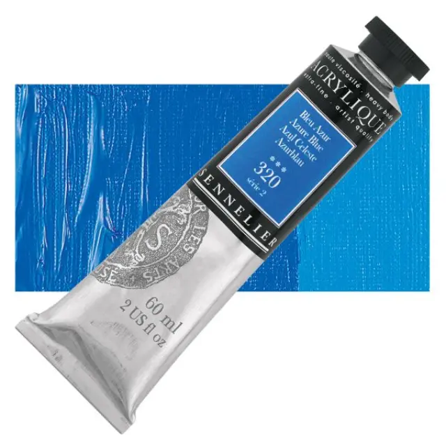 Ακρυλικό Sennelier Extra Fine - 320 Azure Blue S2 - 60ml