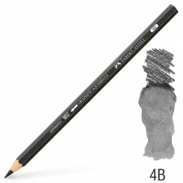 Faber Castell Υδατοδιαλυτό Μολύβι Γραφίτη Graphite Aquarelle - 4B