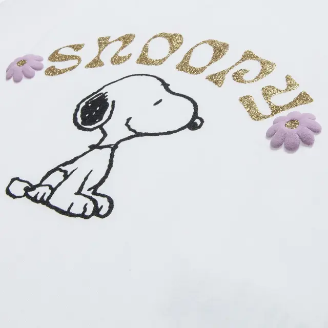 Σετ Snoopy με scrunchie και glitter τύπωμα 3