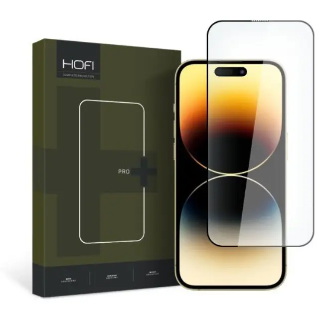 Tempered Glass Full Face Hofi Pro+ Apple iPhone 15 Pro Max Μαύρο (1 τεμ.) N62471
