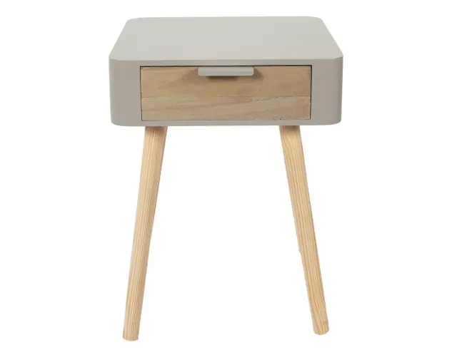Κομοδίνο Home Deco Factory με διαστάσεις 35x40x48cm - Taupe HD7334 2