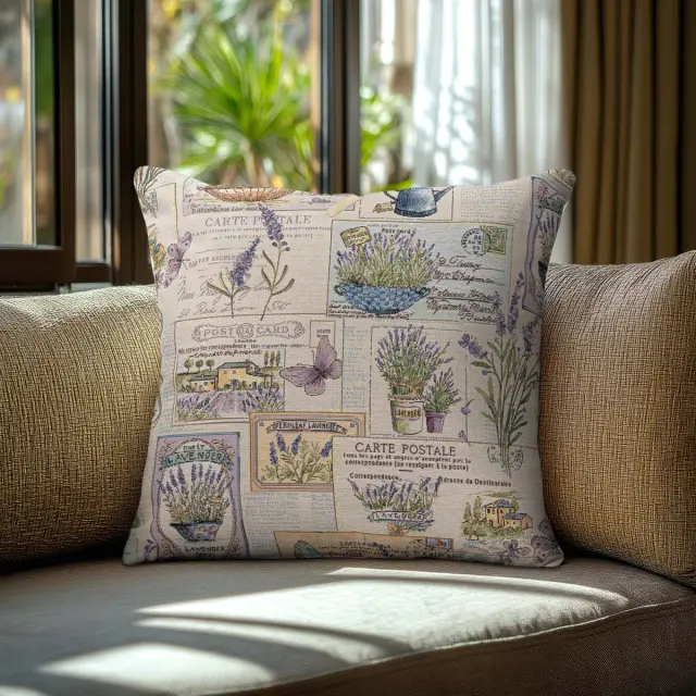 Beauty Home Μαξιλαροθήκη Lavender Garden Post 45 x 45 cm 2