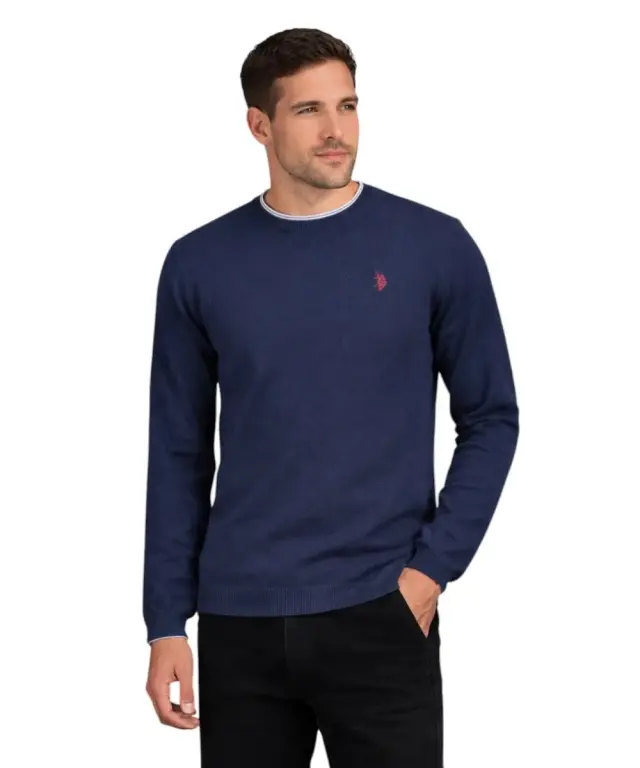 U.S. Polo Assn. - Ανδρικό Πουλόβερ 59252-52626-179 Μπλε - 2XL