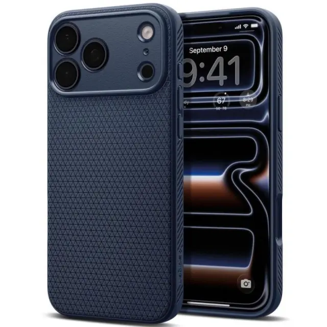 Θήκη Soft TPU Spigen Apple iPhone 18 Pro/ 17 Pro Liquid Air Σκούρο Μπλε N71775