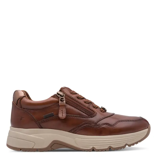 Γυναικεία Ανατομικά Δερμάτινα Sneakers Tamaris Comfort 8-83704-45 327 Καφέ Καφέ - 37