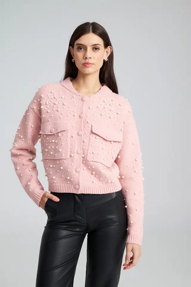 Πλεκτή Ζακέτα με Πέρλες KONA CARDIGAN - XS