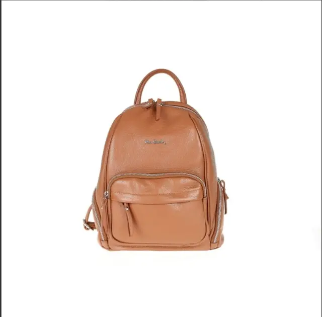 Γυναικείο δερμάτινο σακίδιο πλάτης ( back pack), Pierre Cardin, καφέ ανοιχτό, 1859 frz Dollar 2