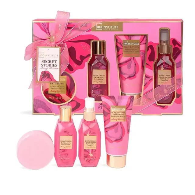 IDC Secret Stories Cherry Blossom Σετ Μπάνιου - Περιποίησης 4Pcs
