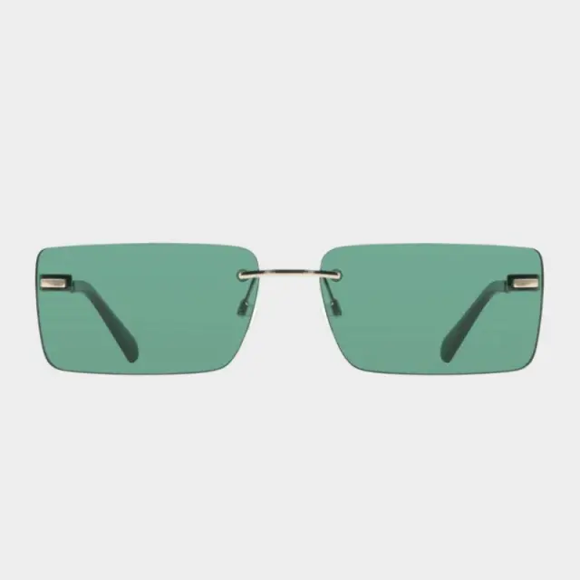Calvin Klein - Γυναικεία Γυαλιά Ηλίου CKJ25206S-720 με Πράσινο Μεταλλικό Σκελετό και Πράσινο Φακό