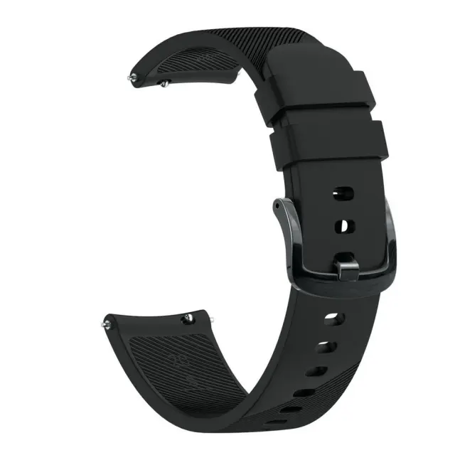 Λουράκι Σιλικόνης για Ρολόγια Fits all 20mm-Black OEM