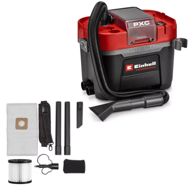 Einhell 2347155 - PROFESSIONAL Ασύρματη ηλεκτρική σκούπα υγρής/ξηρής αναρρόφησης TP-VC 18/10 Li BL L-Solo χωρίς μπαταρία και φορτιστή