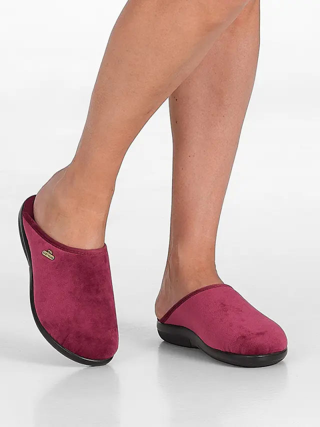 Easy Walk Παντόφλες Γυναικείο ύφασμα Κόκκινο IGF/1791T BORDO - 37 2