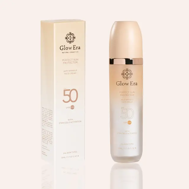 Glow Era Αντηλιακό Perfect Sun Protector SPF50 με 4 βλαστοκύτταρα, 50ml 2