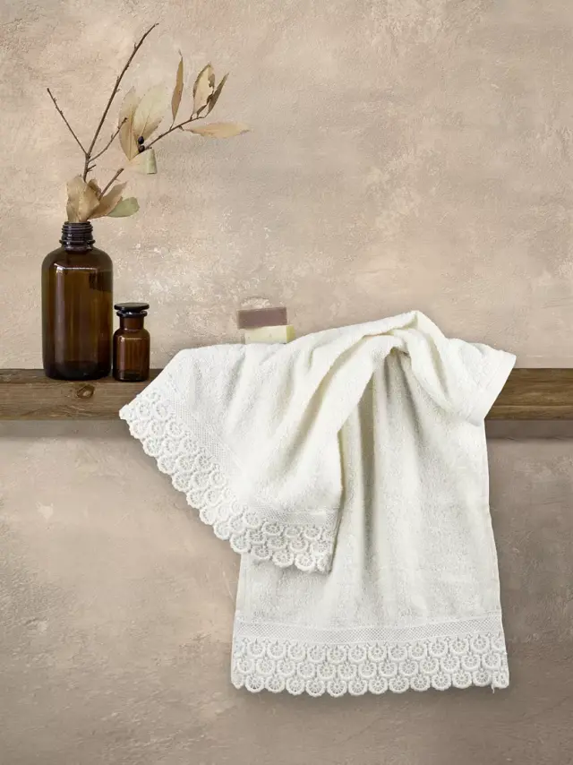 Πετσέτες Χεριών Σετ 2 Τεμ 30x50 400gsm Nima Union Ivory 100% βαμβακερό