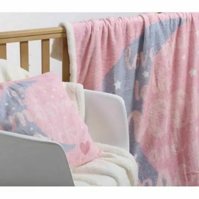 ΜΑΞΙΛΑΡΙ ΠΟΛ. FLEECE MOON AND BACK PINK (40X40) - NEF NEF 2