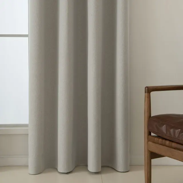 Beauty Home Ύφασμα κουρτίνας με το μέτρο Full Blackout σκίασης Total Art 8446 Φ280 Εκρού 2