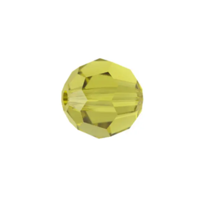 Swarovski 5000 Faceted Round Lime 6mm - 10τεμ