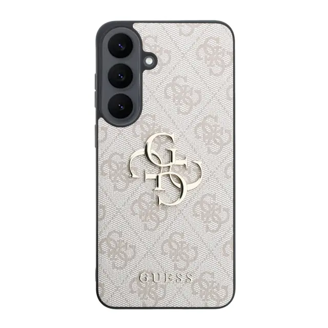 Guess PU 4G Metal Logo Case for Samsung Galaxy S26 FE Pink 3