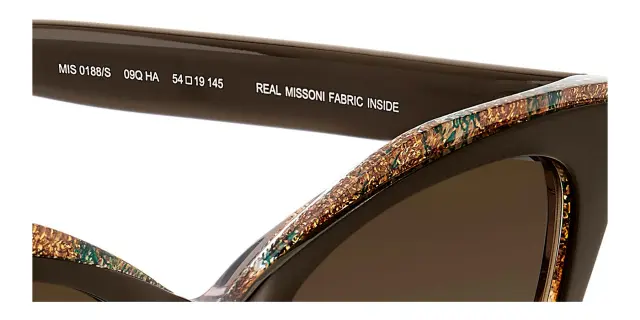 Missoni Γυναικεία Γυαλιά Ηλίου με Καφέ Ταρταρούγα Κοκκάλινο Σκελετό και Καφέ Ντεγκραντέ Φακό MIS 0188/S 09Q/HA 2