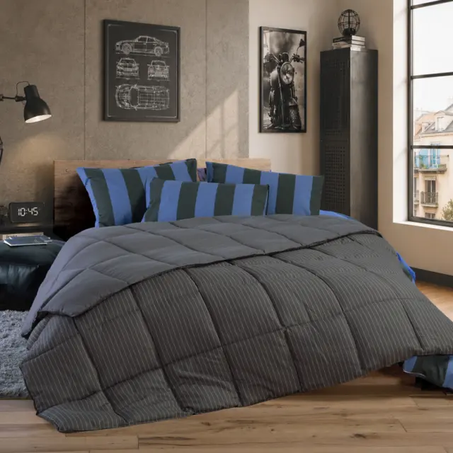 Πάπλωμα Mονό Chroma 160x220 Nef Nef Homeware, ΕΞΩΤΕΡΙΚΑ:100% ΜΙΚΡ.-ΕΣΩΤΕΡΙΚΑ:100% ΠΟΛ. - NIGHT GREY (041036) 2