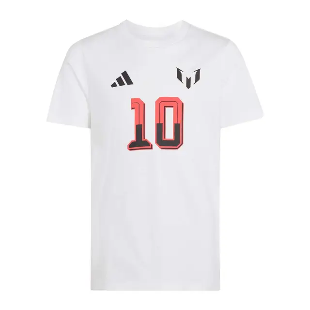adidas Performance Boy's Messi Name Number Graphic Tee Άσπρο KS2550 (adidas Performance)