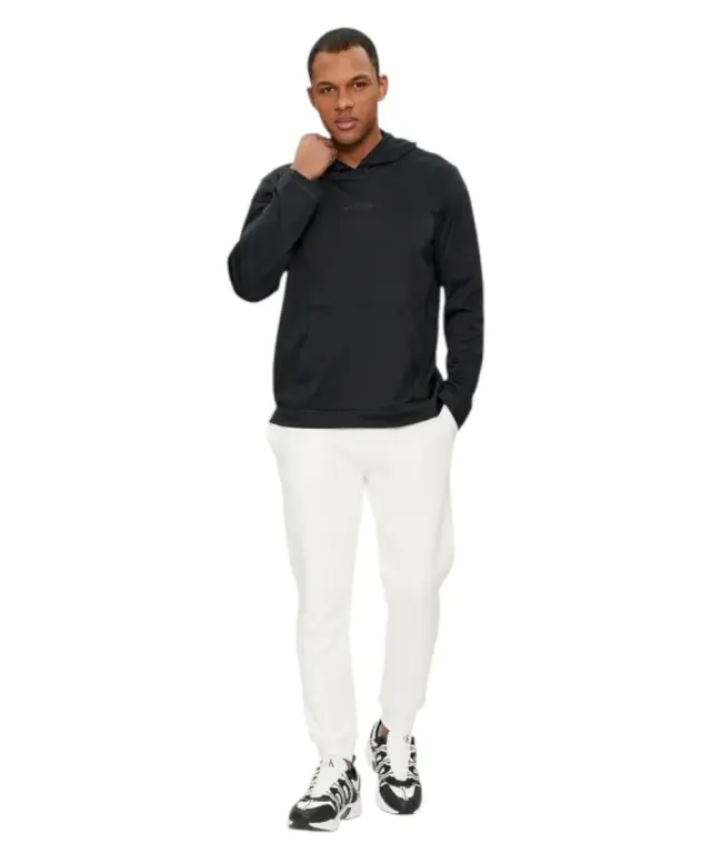 Calvin Klein - Ανδρική Μπλούζα Sport Logo Hoodie Regular Fit 00GMS4W328-BAE Μαύρο 2