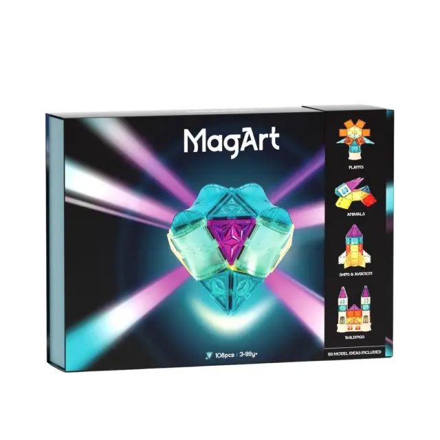 TopBright Μαγνητικά Πλακίδια MagArt 108 Κομμάτια (3+ ετών) 129227