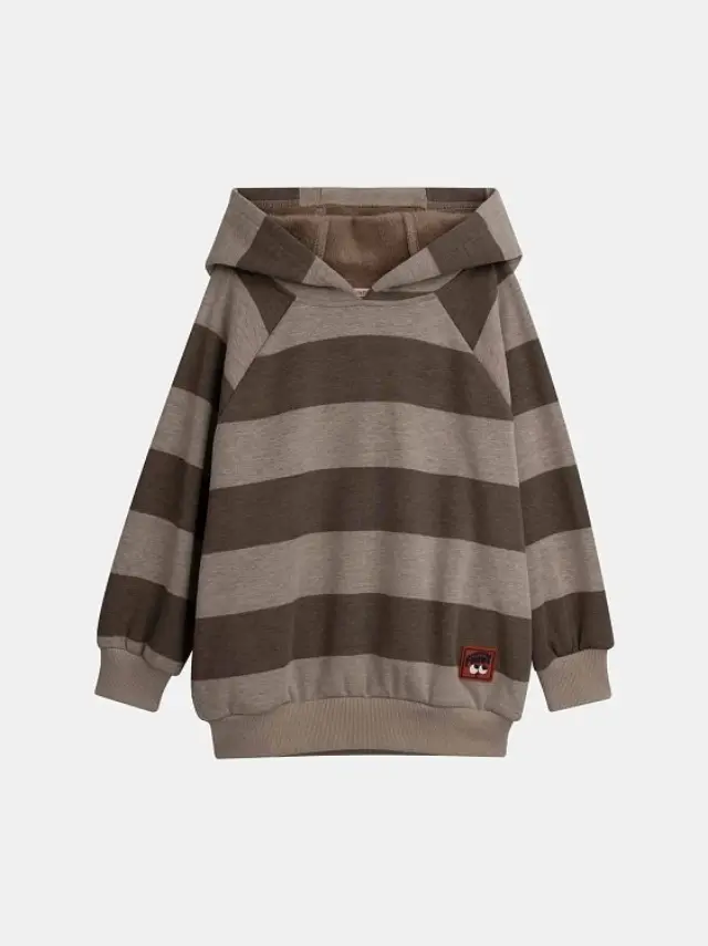 Παιδικό Φούτερ για Αγόρια Striped Vibes ΚΑΦΕ